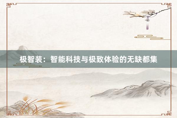极智装：智能科技与极致体验的无缺都集